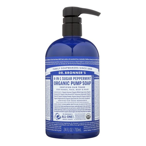 Dr. Bronner's - Body Soap Shika Sprmnt - 1 Each-24 FZ - Image 2