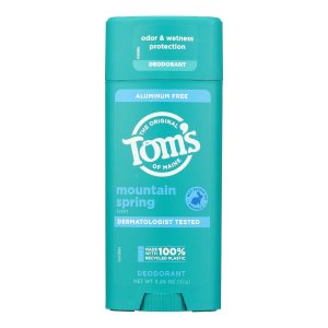 Tom's of Maine - Deodorant Stick Mountain Spring - Case of 6 - 3.25 ounces
