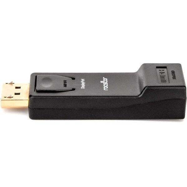 Rocstor Premium DisplayPort to HDMI Video Adapter Converter - M/F - 1 x HDMI Female - 1 x DisplayPort Male - Gold Platted Connectors - Black - ADAPTER CONVERTER Male/Female - Image 5