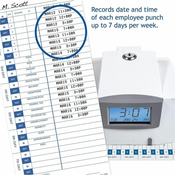 Pyramid Time Systems Time Card - Image 6