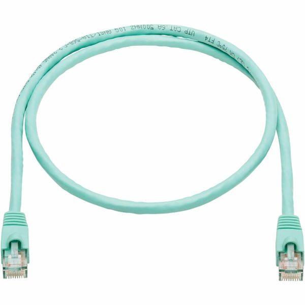 Eaton Tripp Lite Series Cat6a 10G Snagless UTP Ethernet Cable (RJ45 M/M), Aqua, 3 ft. (0.91 m) - Image 2