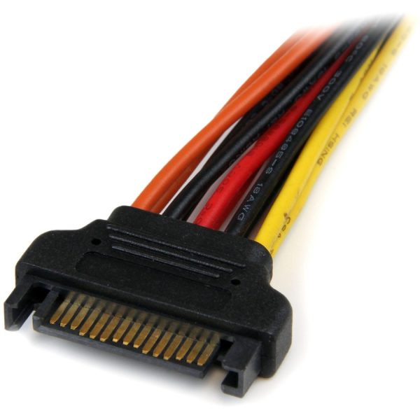 StarTech.com 6in Latching SATA Power Y Splitter Cable Adapter - M/F - Image 3