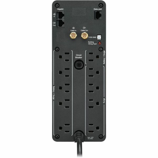 APC Back-UPS Pro, 1500VA/900W, Tower, 120V, 10x NEMA 5-15R outlets, AVR, USB Type A + C ports, LCD, User Replaceable Battery - Image 3