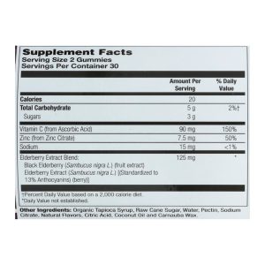 Zand - Gummies Elderberry Zinc - 1 Each - 60 CT