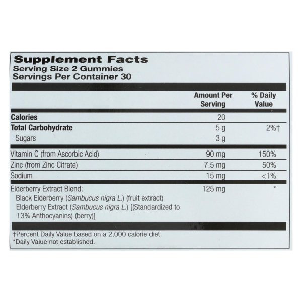 Zand - Gummies Elderberry Zinc - 1 Each - 60 CT - Image 3