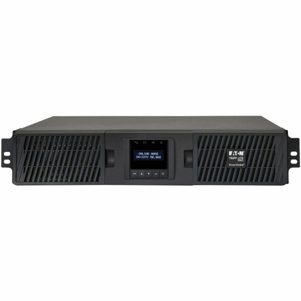 Eaton Tripp Lite Series SmartOnline 1500VA 1350W 208/230V Double-Conversion UPS - 8 Outlets, Extended Run, Network Card Option, LCD, USB, DB9, 2U Rack/Tower