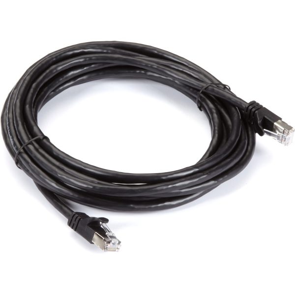 Black Box CAT6A 500-MHz STR Patch CBL Slim Molded Snagless Boot - F/UTP, CM PVC, BK, 14FT - Image 2