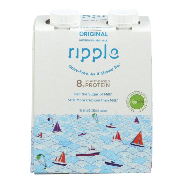 Ripple Foods Ripple Aseptic Original Plant Based With Pea Protein  - Case of 4 - 4/8 FZ - Image 3