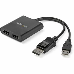 StarTech.com Dual-Monitor DisplayPort 1.2 Splitter, DisplayPort to 2x DP Multi-Monitor Adapter, Dual 4K 30Hz Computer MST Hub, Windows