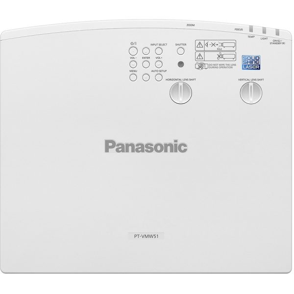 Panasonic PT-VMW51 LCD Projector - 16:10 - Ceiling Mountable, Floor Mountable - White - Image 5