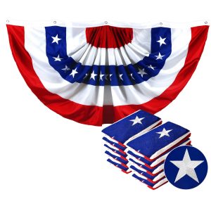 Fan Flag 5x10FT 10-Pack Embroidered Polyester By G128