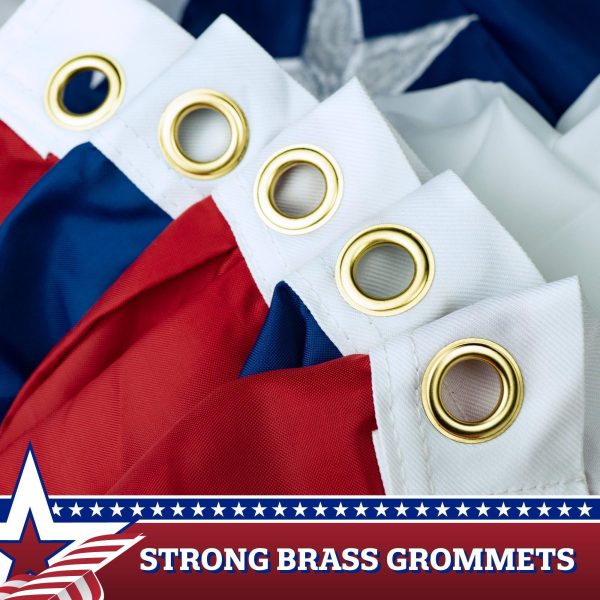 Fan Flag 5x10FT 10-Pack Embroidered Polyester By G128 - Image 2