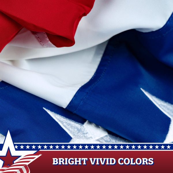 Fan Flag 5x10FT 10-Pack Embroidered Polyester By G128 - Image 4