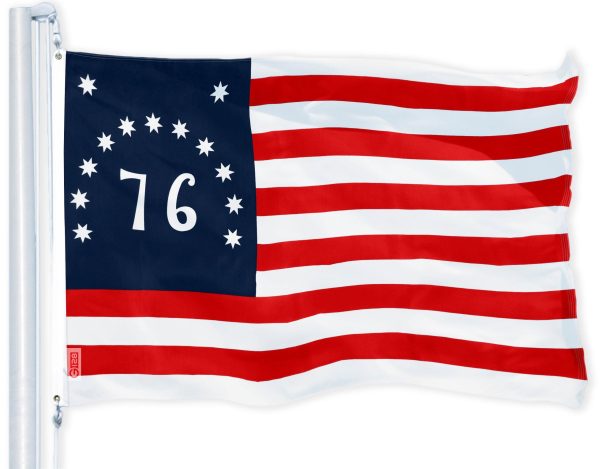 G128 Combo Pack: USA American Flag 3x5 Ft 150D Printed Stars & Bennington Flag 3x5 Ft 150D Printed - Image 2