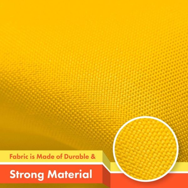 G128 5 Pack: Bhutan Bhutanese Flag | 3x5 Ft | LiteWeave Pro Series Printed 150D Polyester | Country Flag, Indoor/Outdoor, Vibrant Colors, Brass Grommets, Thicker and More Durable Than 100D 75D Poly - Image 4