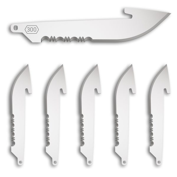 OD EDGE DROP-PT 3.0" SRTD BLADE 6PK