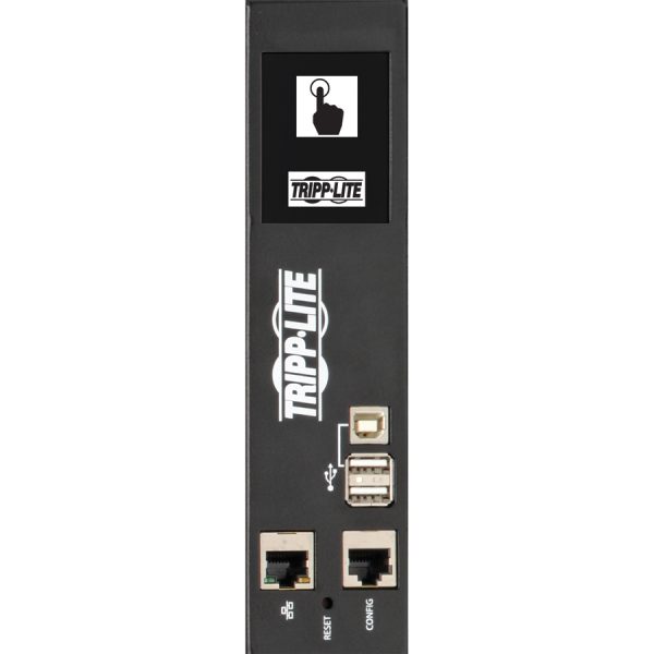 Eaton Tripp Lite Series 14.5kW 200-240V 3PH Monitored PDU - LX Interface, Gigabit, 48 Outlets, IEC 309 60A Blue Input, LCD, 3 m Cord, 0U 1.8 m Height, TAA - Image 3
