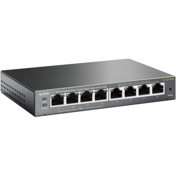 TP-Link TL-SG108PE - 8-Port Gigabit Easy Smart Switch with 4-Port PoE - Image 2