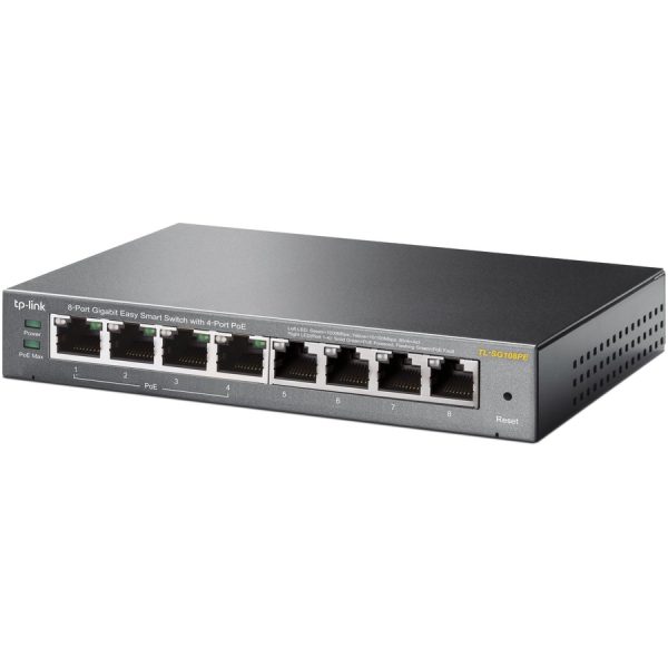 TP-Link TL-SG108PE - 8-Port Gigabit Easy Smart Switch with 4-Port PoE - Image 3