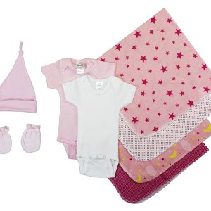 Essential Newborn Baby Girl 8 Piece  Set Ls_0012