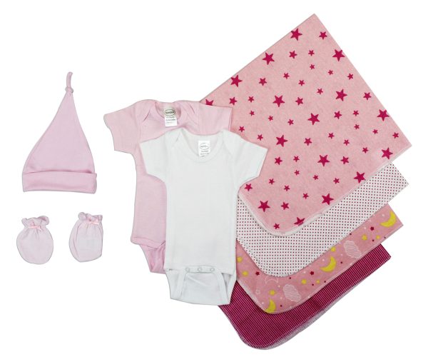 Essential Newborn Baby Girl 8 Piece  Set Ls_0012