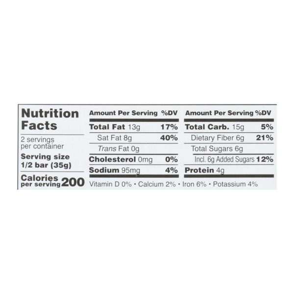 Taza Chocolate Stone Ground Organic Dark Chocolate Bar - Sea Salt and Almond - Case of 10 - 2.5 oz. - Image 3