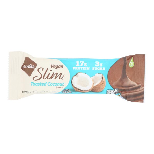 Nugo Nutrition Bar Nugo Slim Bar - Toasted Coconut - Case of 12 - 1.59 oz - Image 3