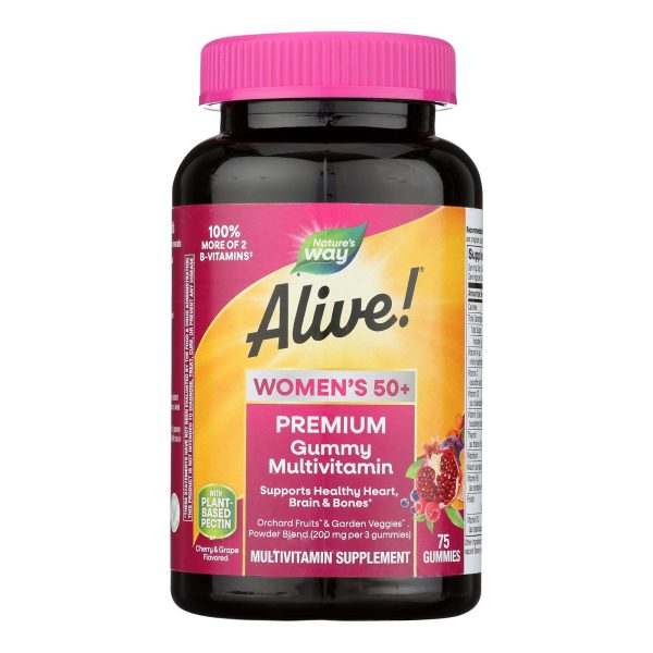 Nature's Way - Alive! Women's Multi-Vitamin Gummies - 50 Plus - 75 Gummies - Image 2