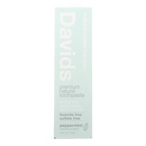 Davids - Toothpaste Natural Peppermint - 1 Each - 5.25 OZ