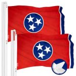 Tennessee TN State Flag 3x5 Ft 2-Pack Embroidered Polyester By G128