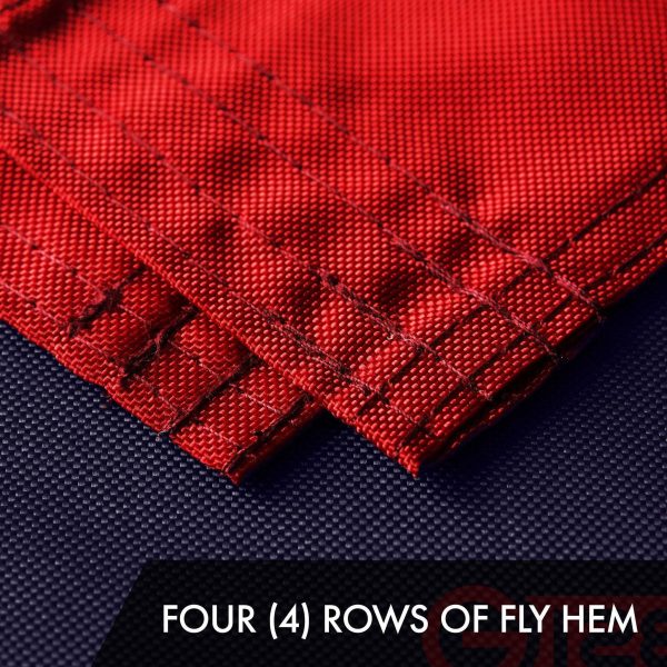 G128 Combo Pack: American USA Tea-Stained Flag 3x5 Ft & 1776 Tea-Stained Flag 3x5 Ft | Both ToughWeave Pro Series Embroidered 420D Polyester, Embroidered Design, Indoor/Outdoor, Brass Grommets - Image 5