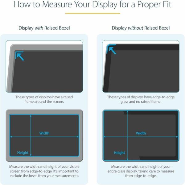 StarTech.com 28-inch 16:9 Computer Monitor Privacy Filter, Anti-Glare Privacy Screen w/51% Blue Light Reduction, +/- 30 deg. View Angle - Image 4