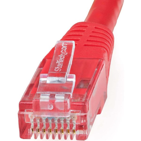 StarTech.com 6ft CAT6 Ethernet Cable - Red Molded Gigabit - 100W PoE UTP 650MHz - Category 6 Patch Cord UL Certified Wiring/TIA - Image 2