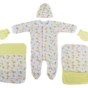 Sleep-n-play, Cap, Mittens And Washcloths - 7 Pc Set Cs_0032
