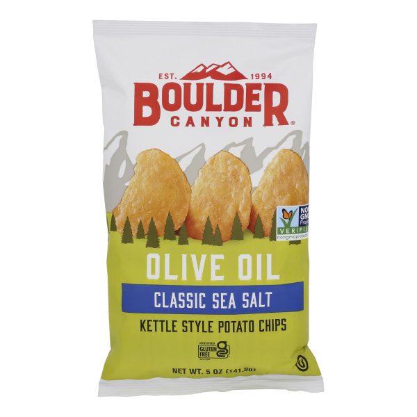 Boulder Canyon - Kettle Chips - Olive Oil - Case of 12 - 5 oz. - Image 2