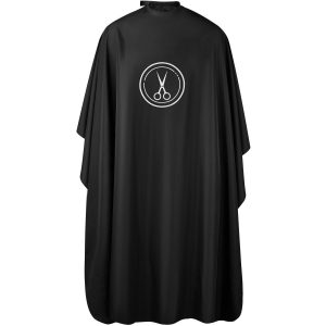 lilexo Barber Cape  Professional Large Hair Cutting Cape with Snap Closure 66x57” Unisex Adults Black Haircut Cape Salon Cape for Men Water Resistant Hairdresser Styling Cape Hair Stylist Gown