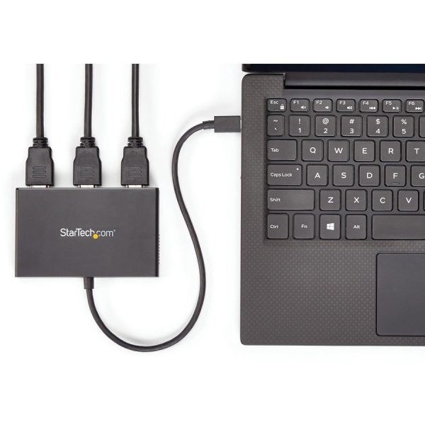 StarTech.com 3-Port USB-C Multi-Monitor Adapter, Type-C to 3x HDMI MST Hub, Triple 1080p HDMI Laptop Display Extender / Splitter, Windows - Image 3
