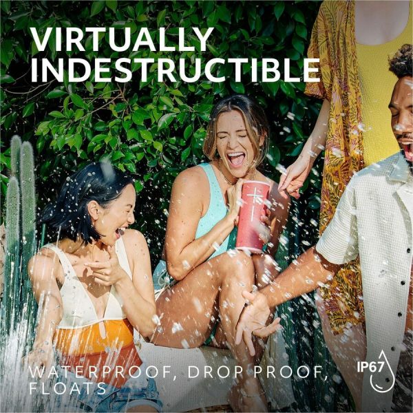 Ultimate Ears MEGABOOM 4 Portable Waterproof Bluetooth Speaker With Powerful 360-Degree Sound and Thundering Bass, Floating Speaker With 20-Hour Battery and 147ft (45m) Range, Red - Image 4