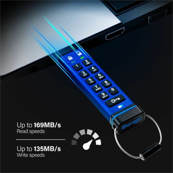iStorage datAshur PRO 16 GB | Secure Flash Drive | FIPS 140-2 Level 3 Certified | Password protected | Dust/Water Resistant | IS-FL-DA3-256-16 - Image 4