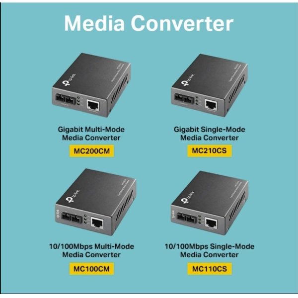 TP-LINK MC210CS - Gigabit SFP to RJ45 Fiber Media Converter - Fiber to Ethernet Converter - Image 2