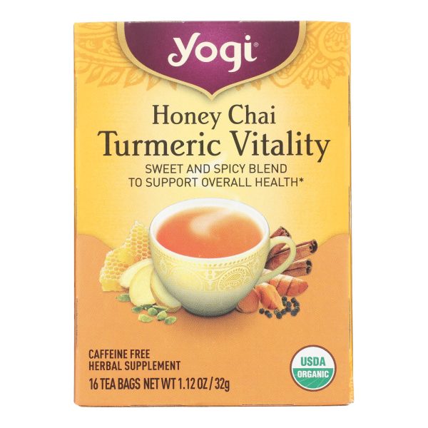 Yogi Tea - Organic - Honey Chai Turmeric - Case of 6 - 16 BAG - Image 2