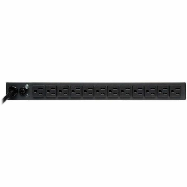 Eaton Tripp Lite Series 1.8kW 120V Single-Phase Basic PDU - 13 NEMA 5-15R Outlets, 5-15P Input, 6 ft. Cord, 1U Rack-Mount - Image 3