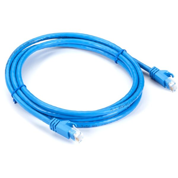 Black Box CAT6A 500-MHz STR Patch Cable Slim Molded Snagless Boot - UTP, CM PVC, BL, 10FT - Image 2