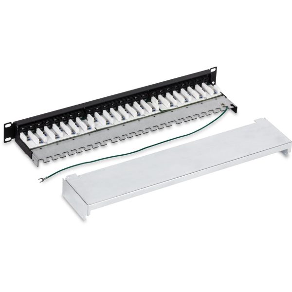 TRENDnet 24-Port Cat6A Shielded Patch Panel, 1U 19" Metal Housing, 10G Ready, Cat5e,Cat6,Cat6A Compatible, Cable Management, Color-Coded Labeling for T568A and T568B Wiring, Black, TC-P24C6AS - Image 5