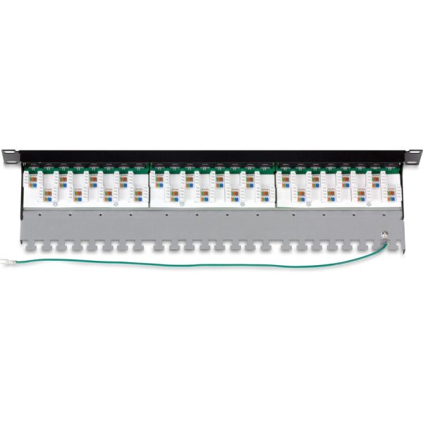 TRENDnet 24-Port Cat6A Shielded Patch Panel, 1U 19" Metal Housing, 10G Ready, Cat5e,Cat6,Cat6A Compatible, Cable Management, Color-Coded Labeling for T568A and T568B Wiring, Black, TC-P24C6AS - Image 6