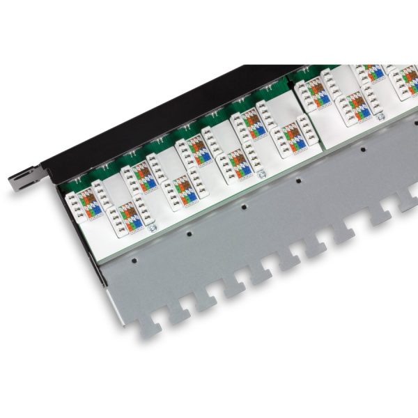 TRENDnet 24-Port Cat6A Shielded Patch Panel, 1U 19" Metal Housing, 10G Ready, Cat5e,Cat6,Cat6A Compatible, Cable Management, Color-Coded Labeling for T568A and T568B Wiring, Black, TC-P24C6AS - Image 7