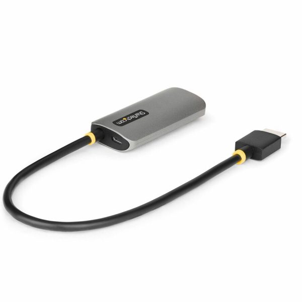 StarTech.com 1ft (30cm) HDMI to DisplayPort Adapter Cable, 8K 60Hz, Active HDMI 2.1 to DP 1.4 Video Converter, USB Bus Powered - Image 2