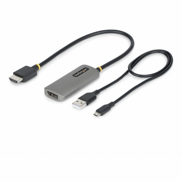 StarTech.com 1ft (30cm) HDMI to DisplayPort Adapter Cable, 8K 60Hz, Active HDMI 2.1 to DP 1.4 Video Converter, USB Bus Powered - Image 8