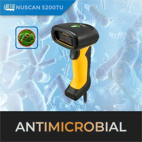 Adesso NuScan 5200TU- Antimicrobial & Waterproof 2D Barcode Scanner - Image 2