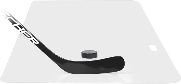 Shooting Pad 24  x 48    Synthetic Ice Mat 8 Sqft   Practice Shooting Stickhandling Passing Skills on Hockey Pad   Easy to Carry Shooting Mat   Shoot Like on Real Ice 2nd Generation